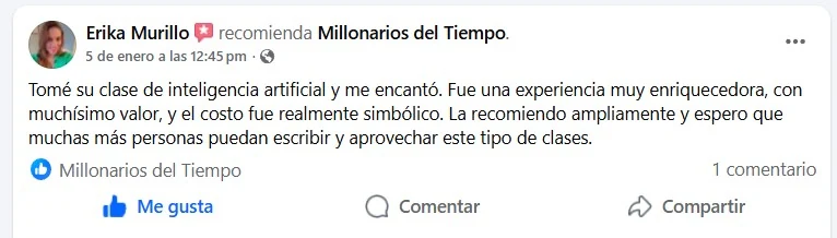 Reseña de Erika Murillo sobre el entrenamiento de IA